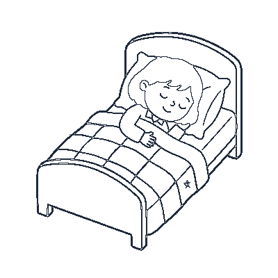 Bebê / Criança Dormindo - Line-Art
