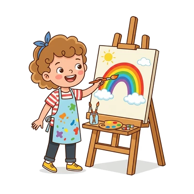 Pintando com Pincel e Tinta - Color
