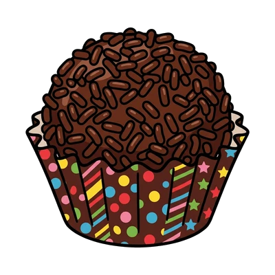 Brigadeiro com Granulado - Color