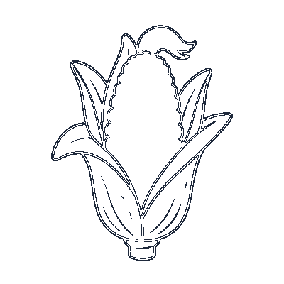 Espiga de Milho - Line-Art