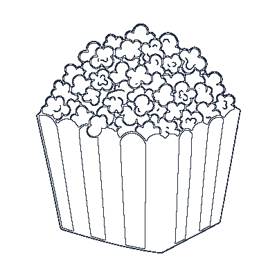Saco de Pipoca - Line-Art