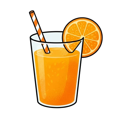 Copo de Suco com Canudo - Color