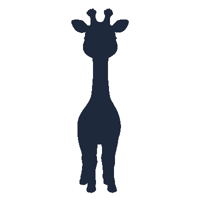 Girafinha de Pescoço Longo - Silhueta