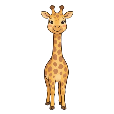 Girafinha de Pescoço Longo - Color