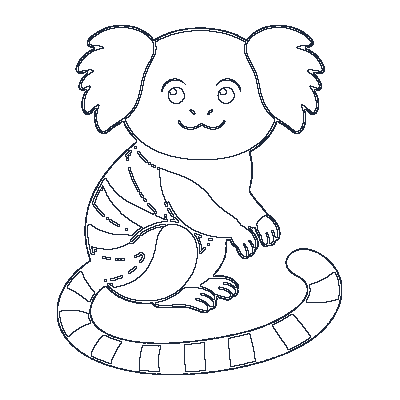 Sagui - Line-Art