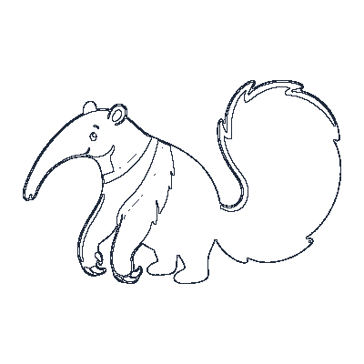 Tamandua - Line-Art