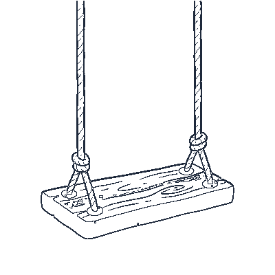 Balanço de Parque - Line-Art