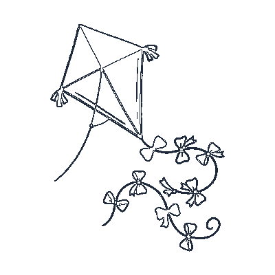 Pipa / Papagaio no Céu - Line-Art