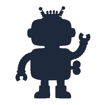 Robô de Brinquedo com Antena - Silhueta