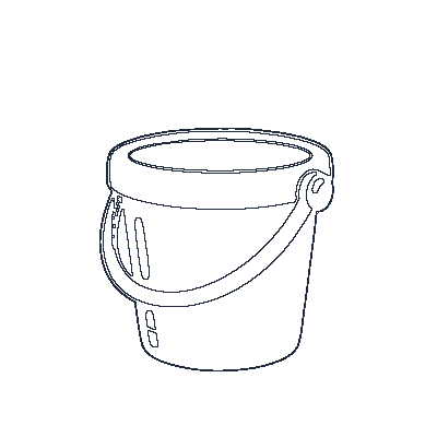 Balde com Alça - Line-Art