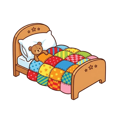 Cama com Travesseiro e Cobertor - Color