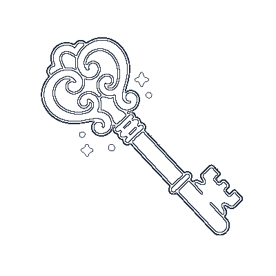 Chave Dourada - Line-Art