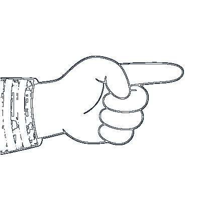 Dedo Indicador Apontando - Line-Art