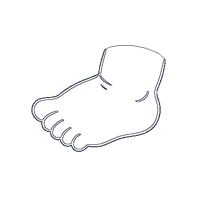 Pezinho com Dedinhos - Line-Art