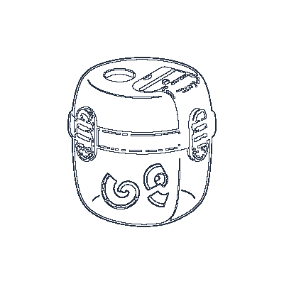 Apontador com Depósito - Line-Art