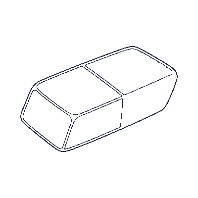 Borracha Escolar Bicolor - Line-Art