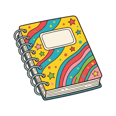 Caderno Espiral Pautado - Color