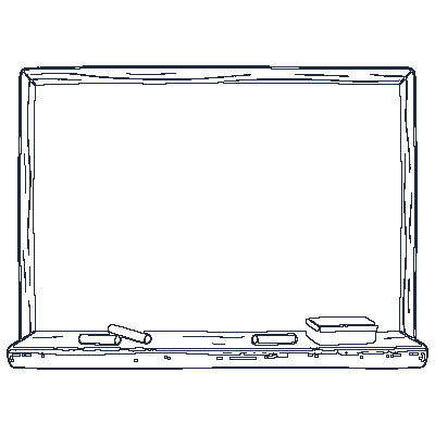 Quadro Negro / Lousa - Line-Art