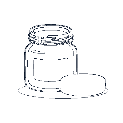Potinho de Tinta Guache - Line-Art