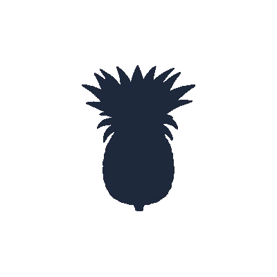 Abacaxi Tropical - Silhueta