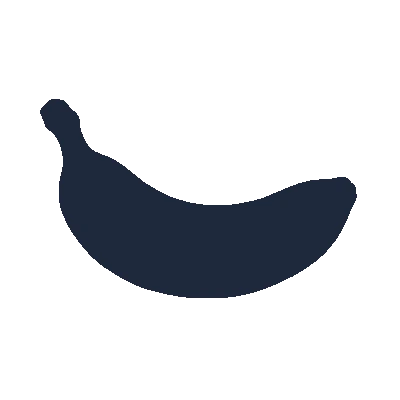 Banana Amarela - Silhueta