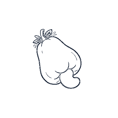 Caju Nordestino - Line-Art