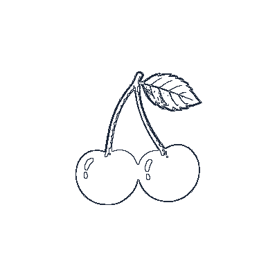 Par de Cerejas - Line-Art