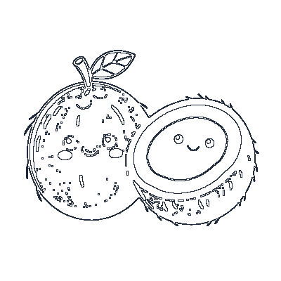 Coco da Praia - Line-Art