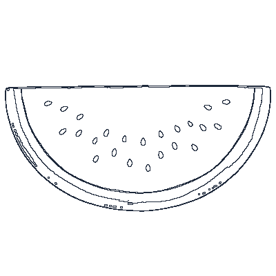 Fatia de Melancia - Line-Art