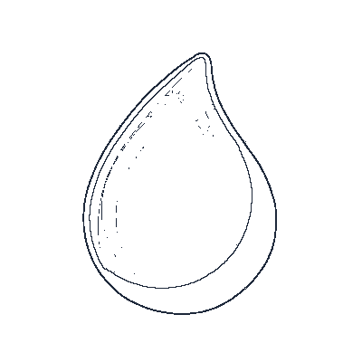 Gota de Água Cristalina - Line-Art