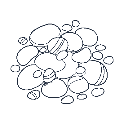 Pedra do Caminho - Line-Art