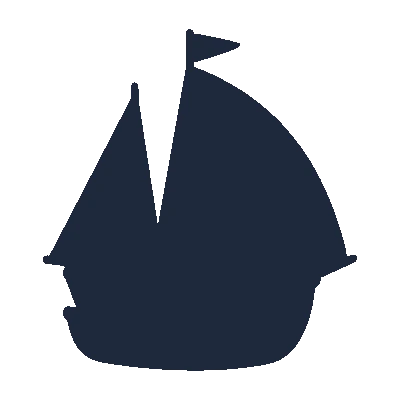 Barquinho a Vela - Silhueta