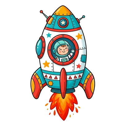 Foguetinho Espacial - Color