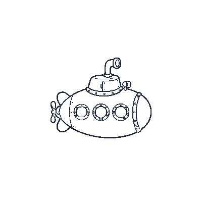 Submarino Amarelo - Line-Art